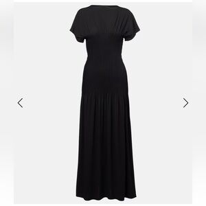 Toteme Black Pleated Maxi Dress